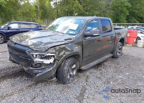 2021 Ram 1500 Big Horn 4X4 5'7 Box из США, поврежденный, VIN 1C6SRFFT6MN696415